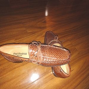 2 pairs of men shoes 91/2 Paul Fredrick dress shoes  and 10 M  Reaction shoes